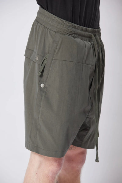 Drop Crotch Shorts - Green