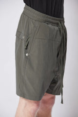 drop crotch shorts - green
