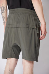 drop crotch shorts - green