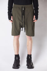 Zipper shorts - green
