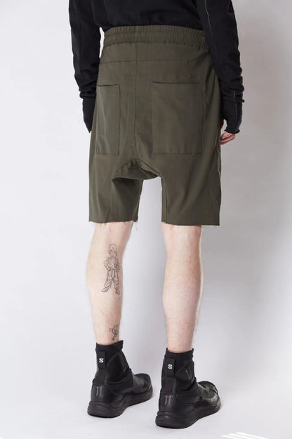 Zipper shorts - green