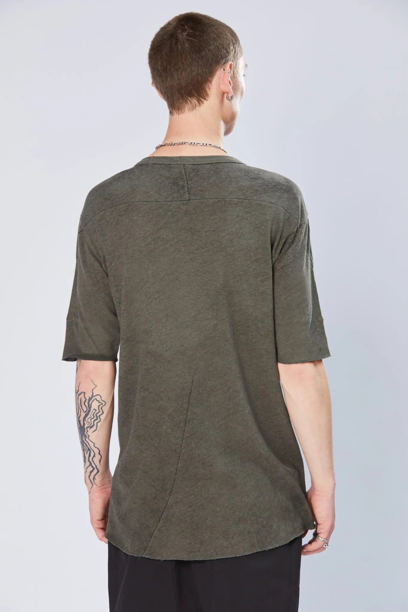 Cotton tee details - green