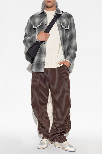 Grey plaid shirt