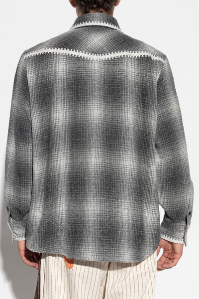 Grey plaid shirt