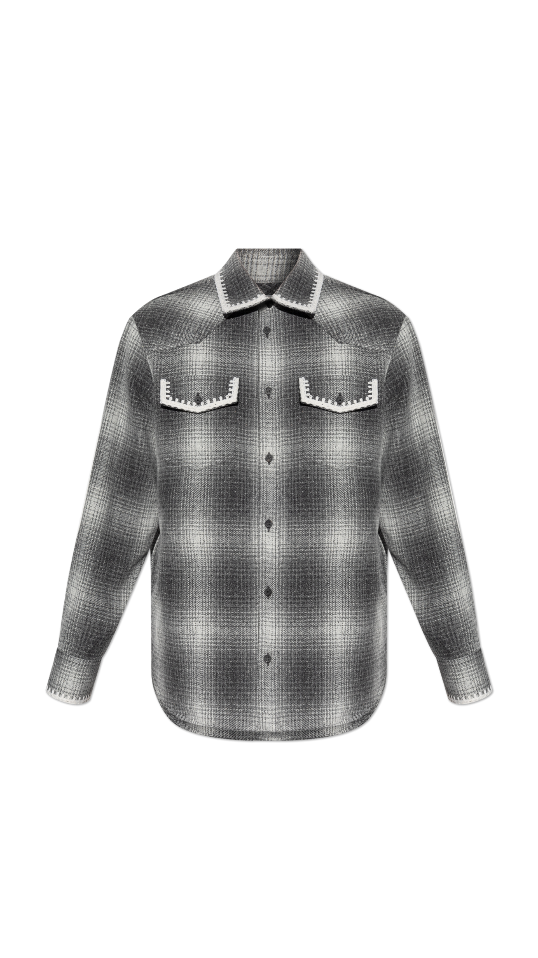 Grey plaid shirt