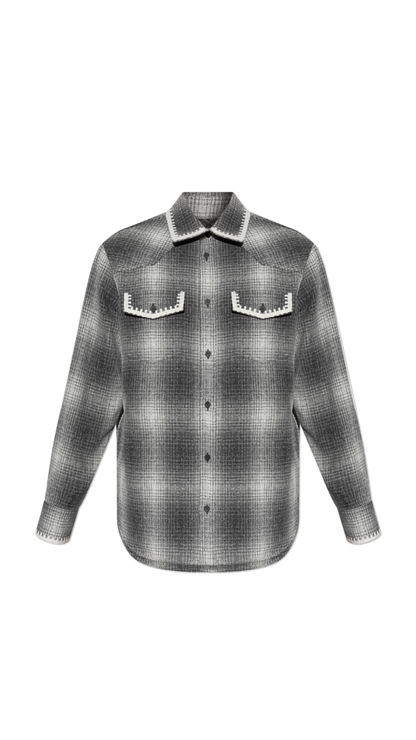 Grey plaid shirt