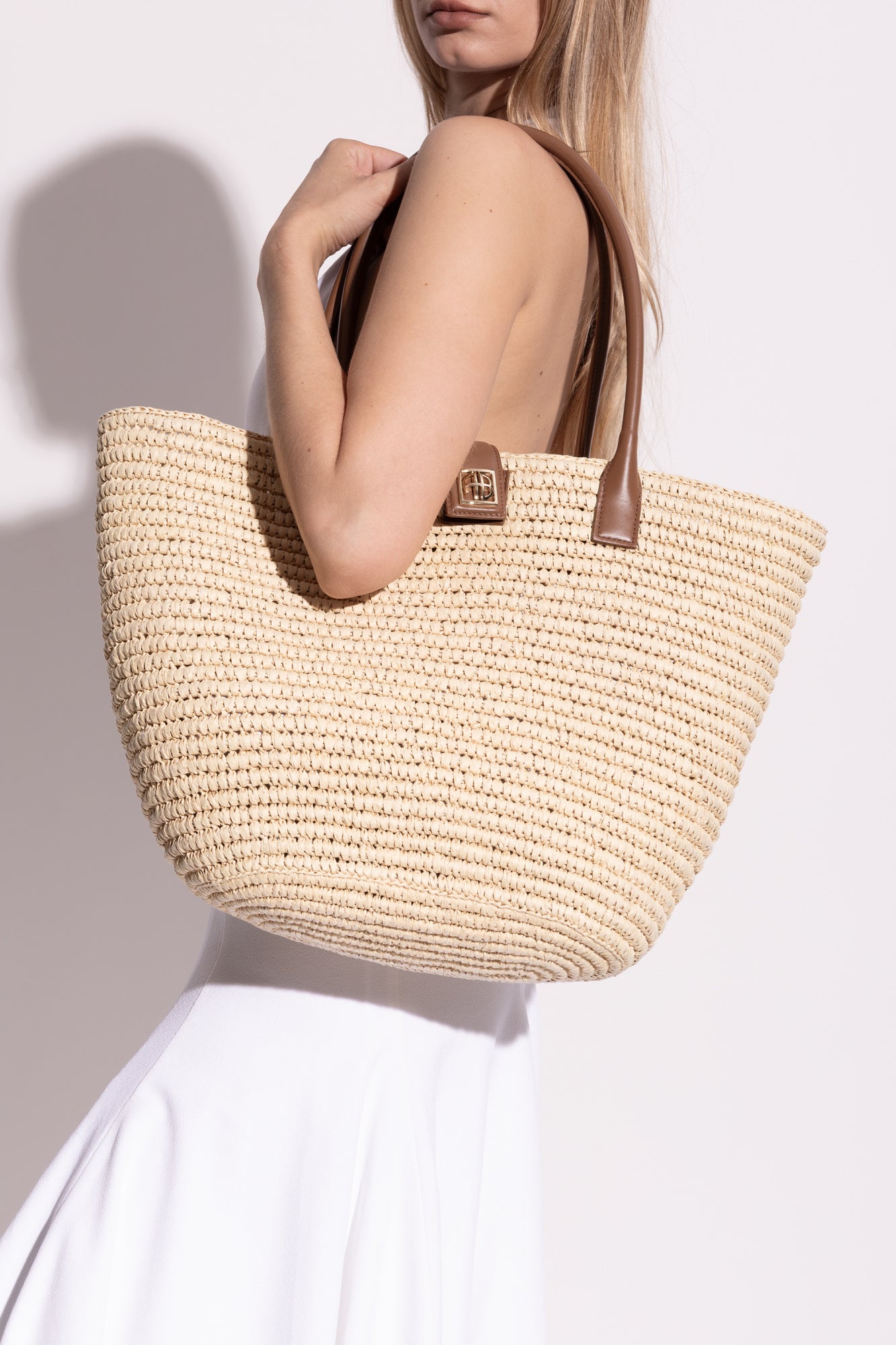 Lou raffia bag