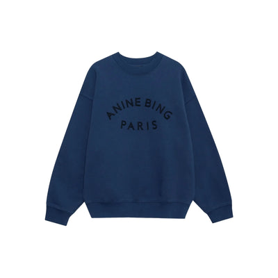 Jaci sweatshirt Paris - washed navy