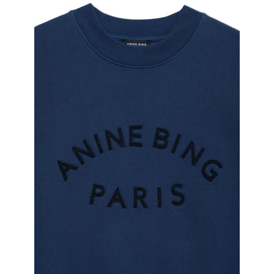 Jaci sweatshirt Paris - washed navy