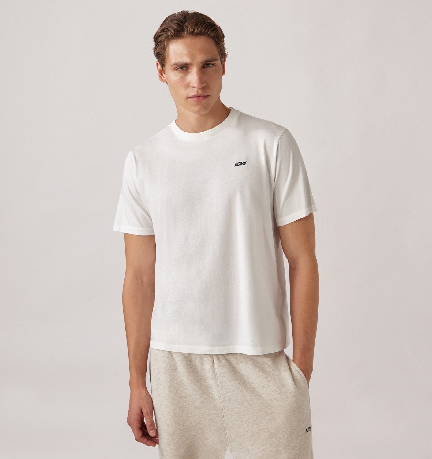 Embroidered logo tee