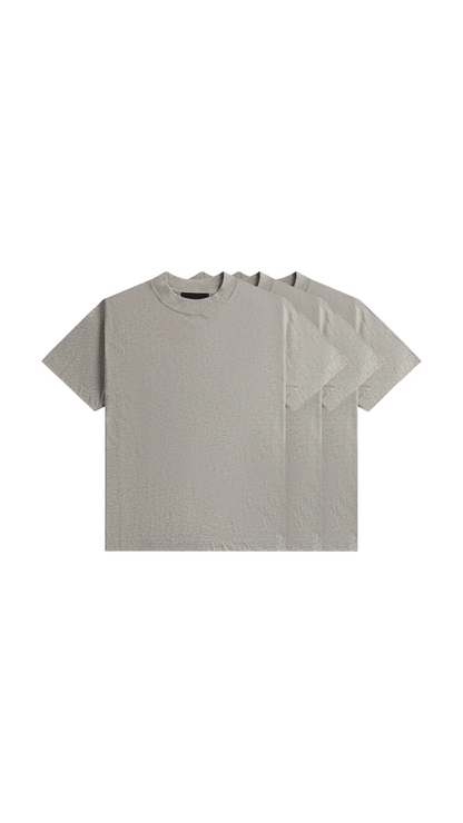 3 Pack Essential Tee heather grey Shortsleeves