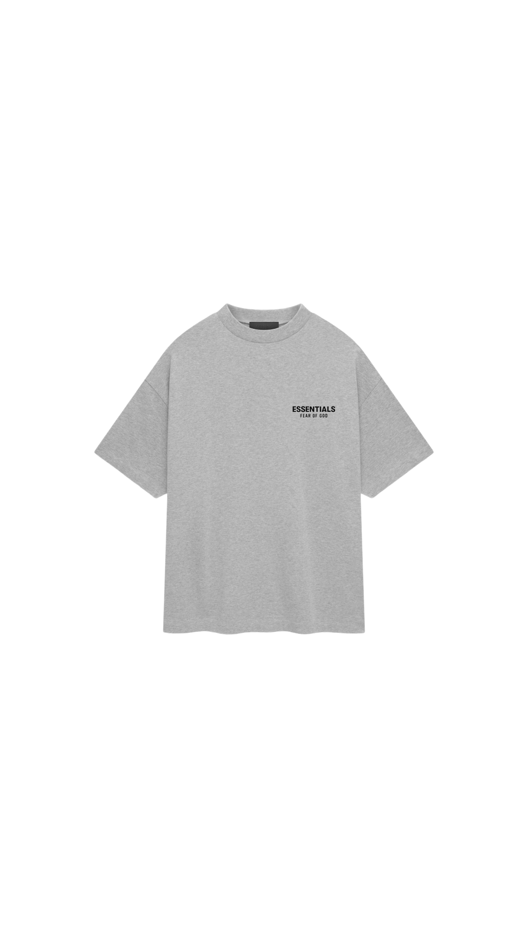 Jersey Crewneck Tee - light heather grey