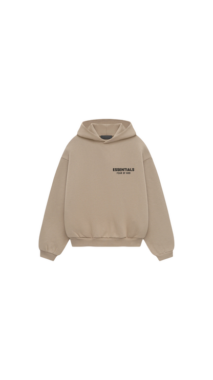 Fleece hoodie - desert sand