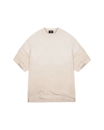 Stepped Hem T-Shirt - Oat