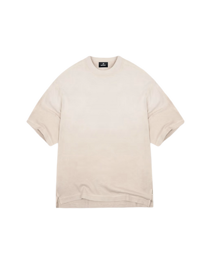 Stepped hem t-shirt - oat