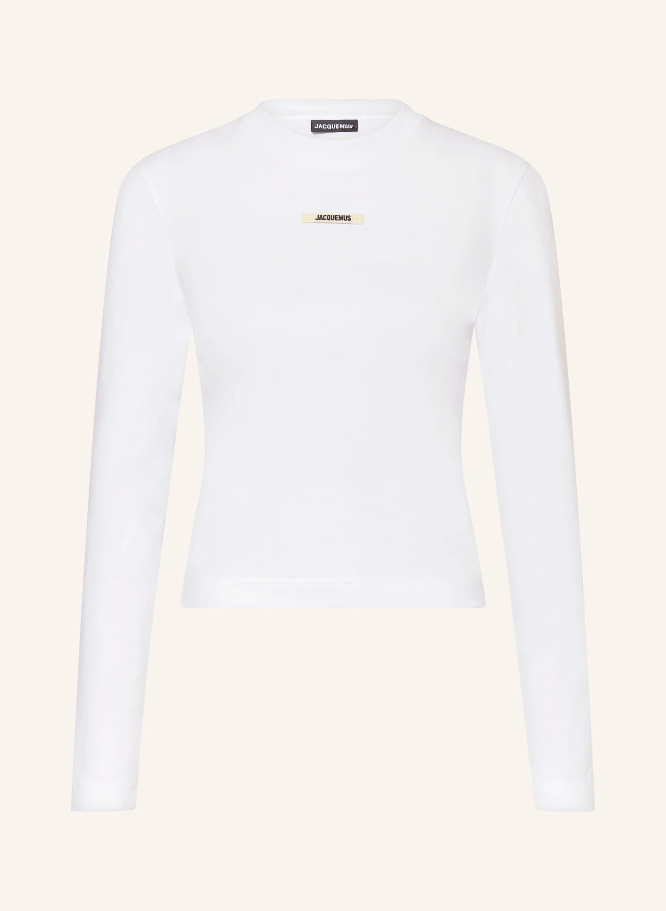 Le t shirt gros grain long sleeve - white
