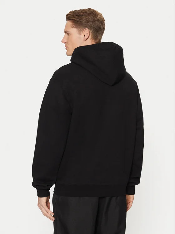 Le hoodie gros grain - black
