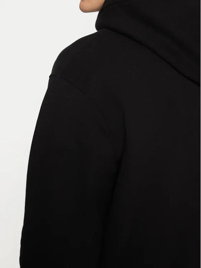 Le hoodie gros grain - black