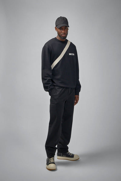 Le sweatshirt gros grain - black