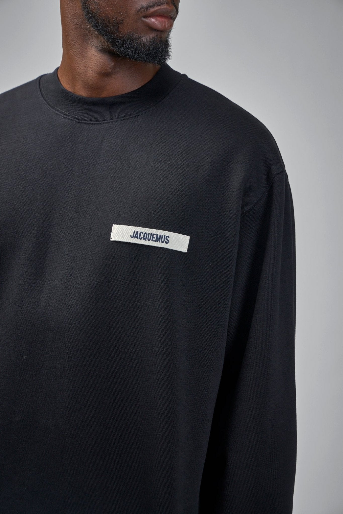 Le sweatshirt gros grain - black