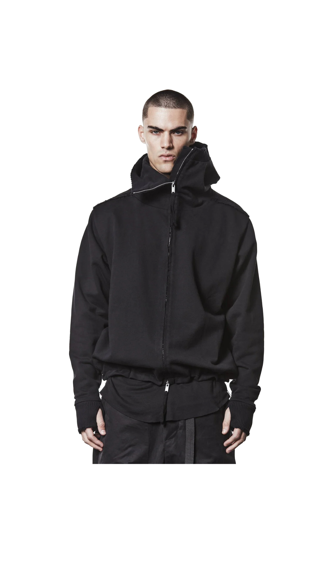 Hooded zip jacket - msj690