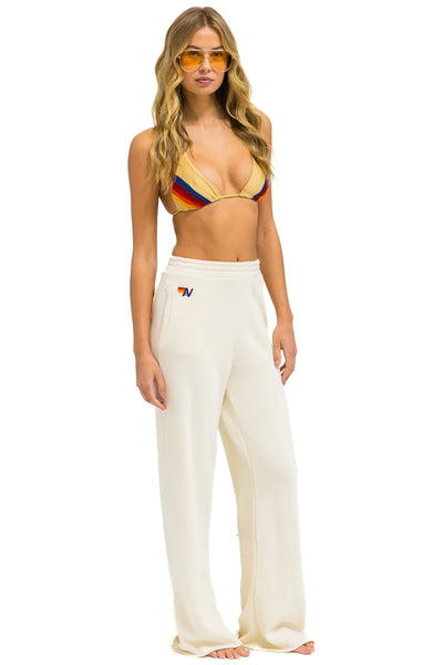 Wide leg pocket sweatpants - vintage white