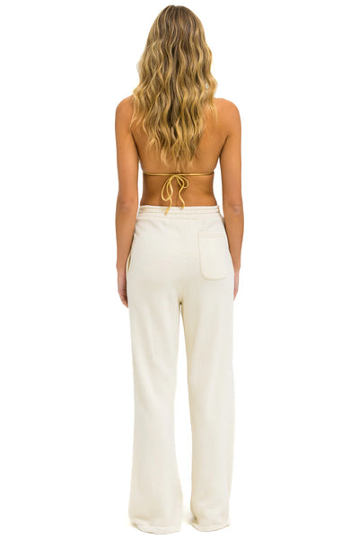 Wide leg pocket sweatpants - vintage white