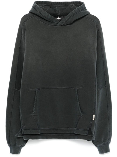 Seam Detail Hoodie - Stained Black