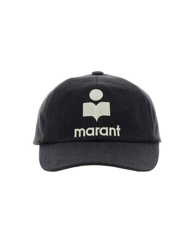 Logo Embroidered Baseball Cap - Off Black