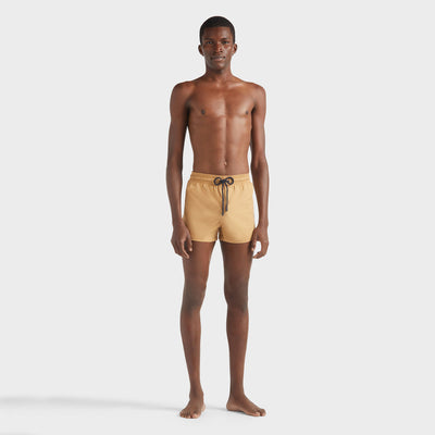 Men Stretch Short Swim Shorts Solid moka