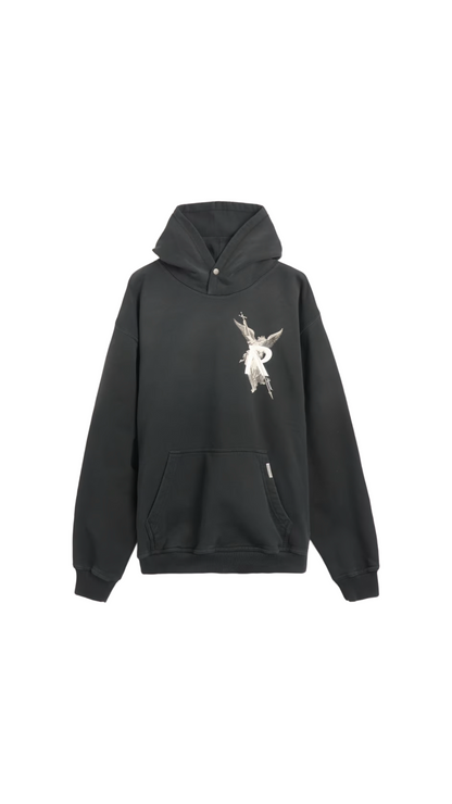 Archangel Hoodie - stained black