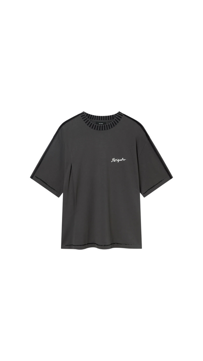 Seam relaxed grey T-shirt