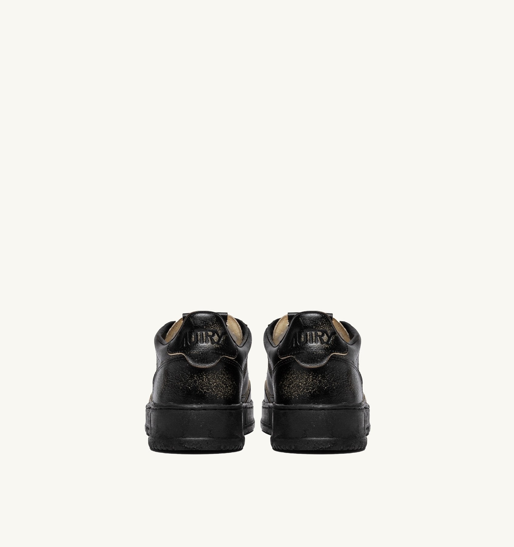 MEDALIST LOW SUPER VINTAGE SNEAKERS IN BLACK LEATHER