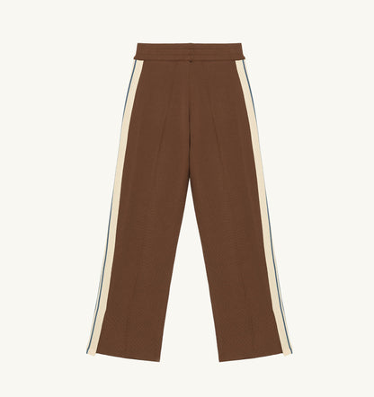 JOGGERS IN BROWN VISCOSE PAPW