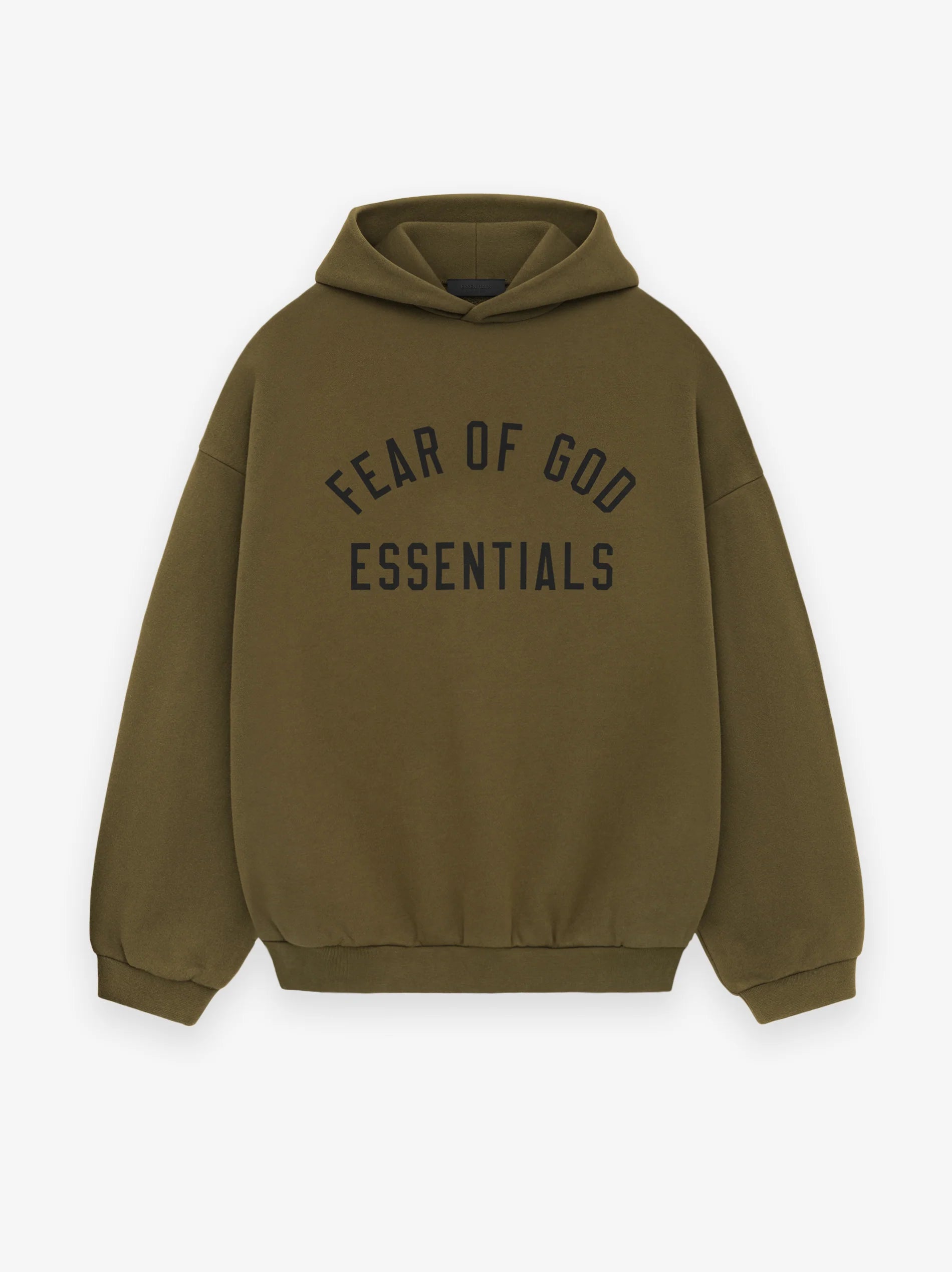 Fleece hoodie - olive