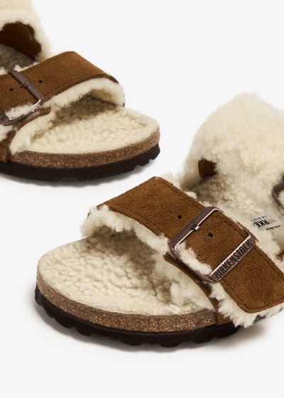 Arizona mink split sandals