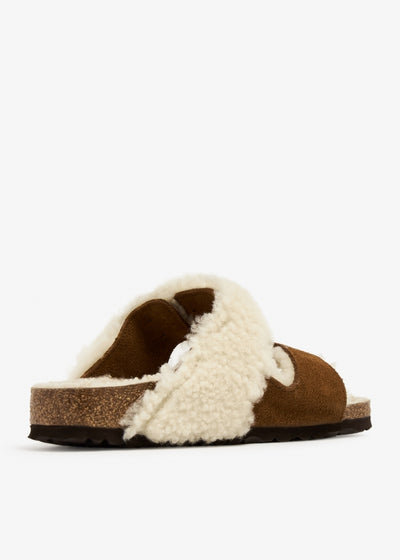 Arizona mink split sandals