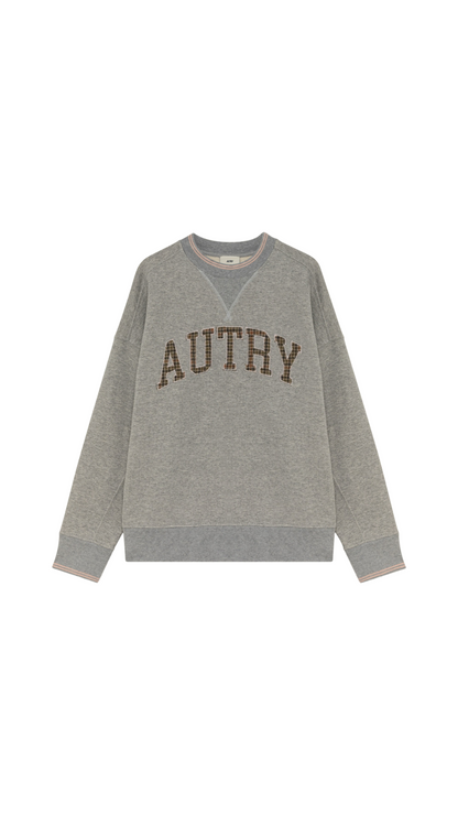 College check sweatshirt