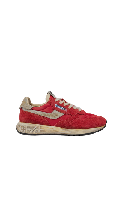 Women’s Reelwind Super Vintage Sneakers In red nylon And Suede