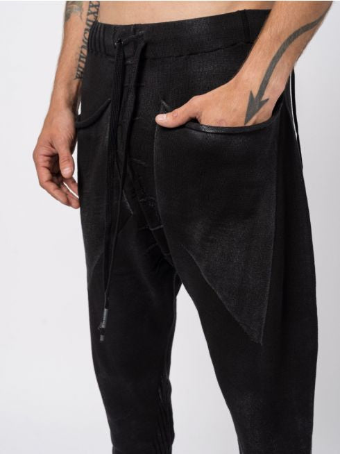 Black Knitted Pantalone