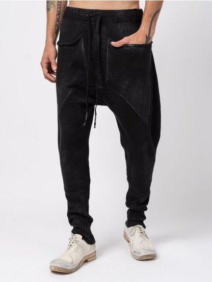 Black Knitted Pantalone