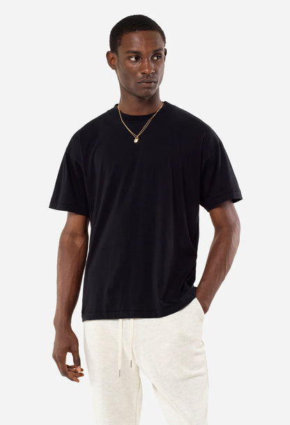 COTTON CASHMERE CREW black