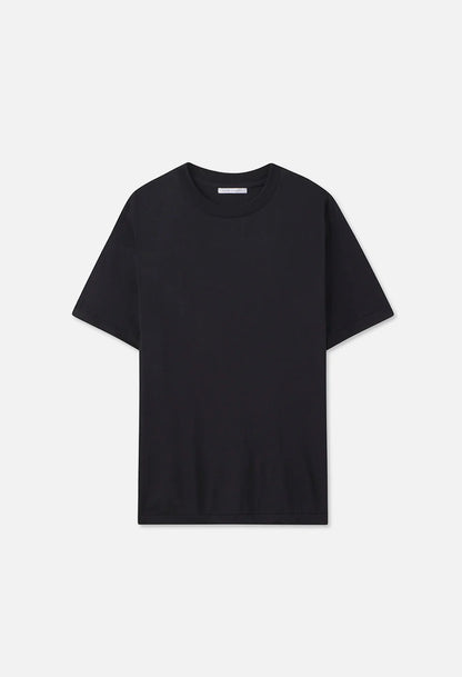 COTTON CASHMERE CREW black