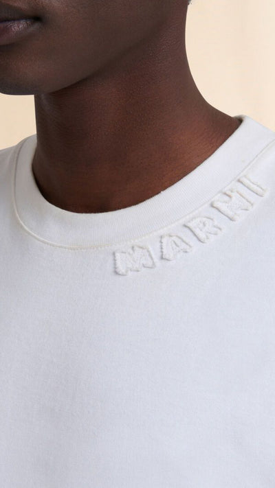 Cotton oversized T-shirt with patches
