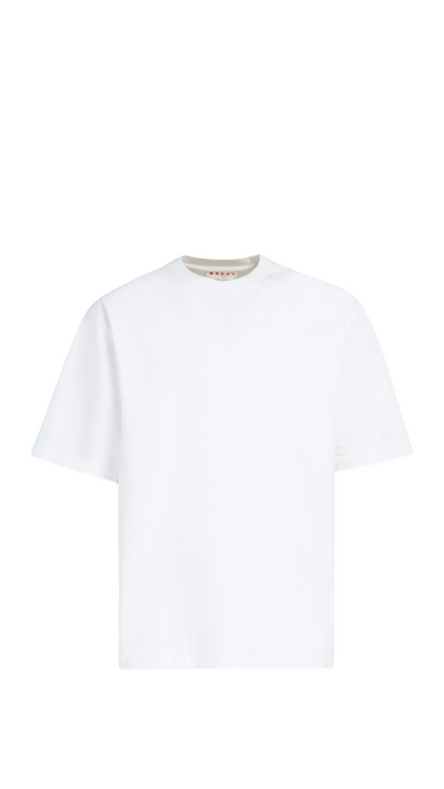 Cotton oversized T-shirt with patches