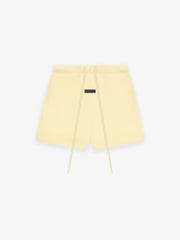 Garden yellow polar fleece shorts