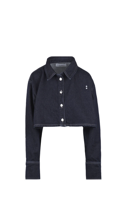 Amber shirt indigo raw