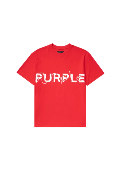 Red Textured Jersey Tee