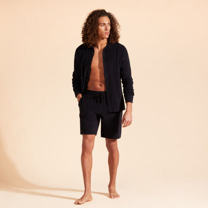 BERMUDA SHORT EN ÉPONGE HOMME black