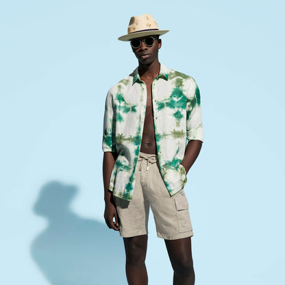 BERMUDA EN LIN HOMME safari